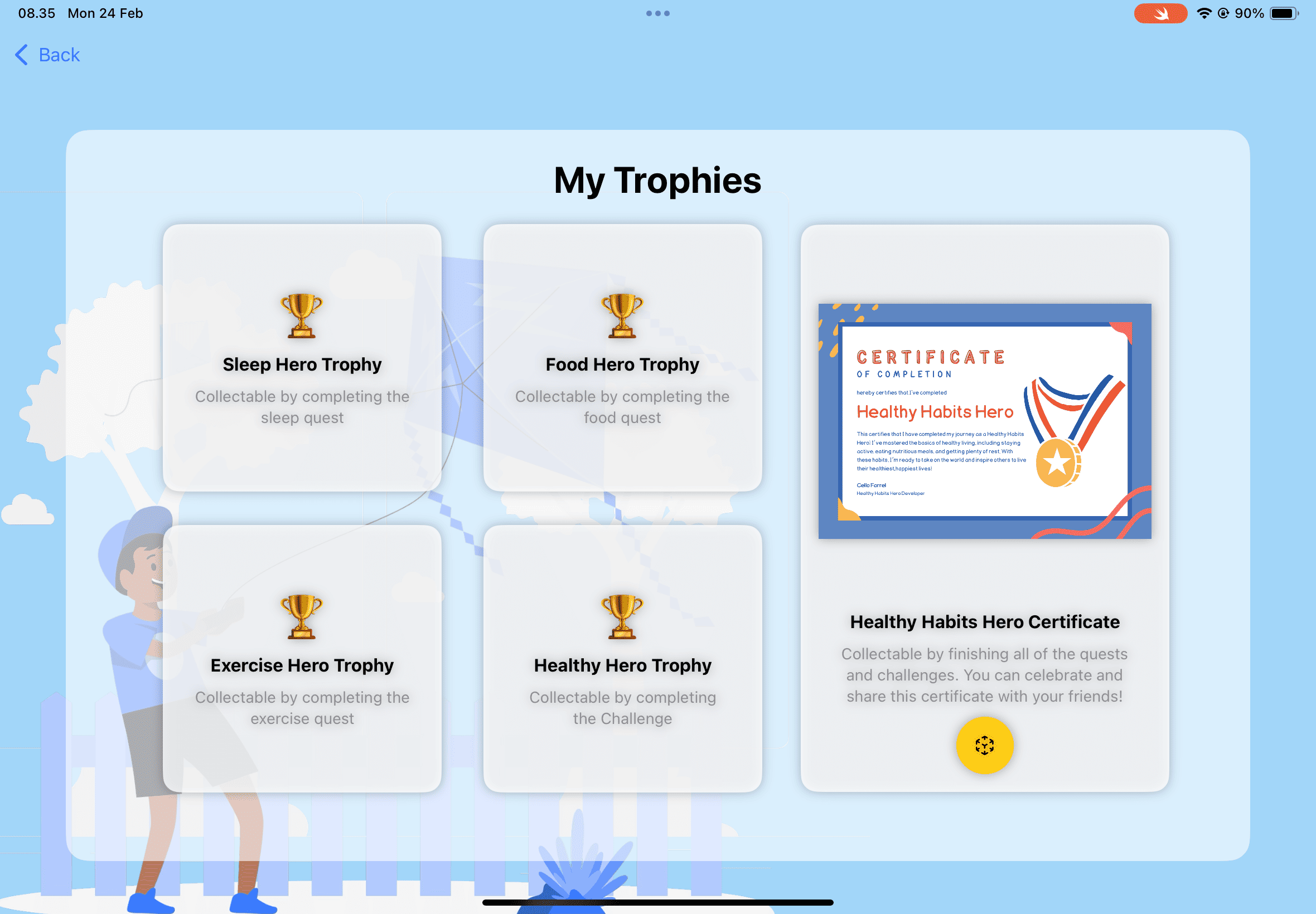 Healthy Habits Hero Home